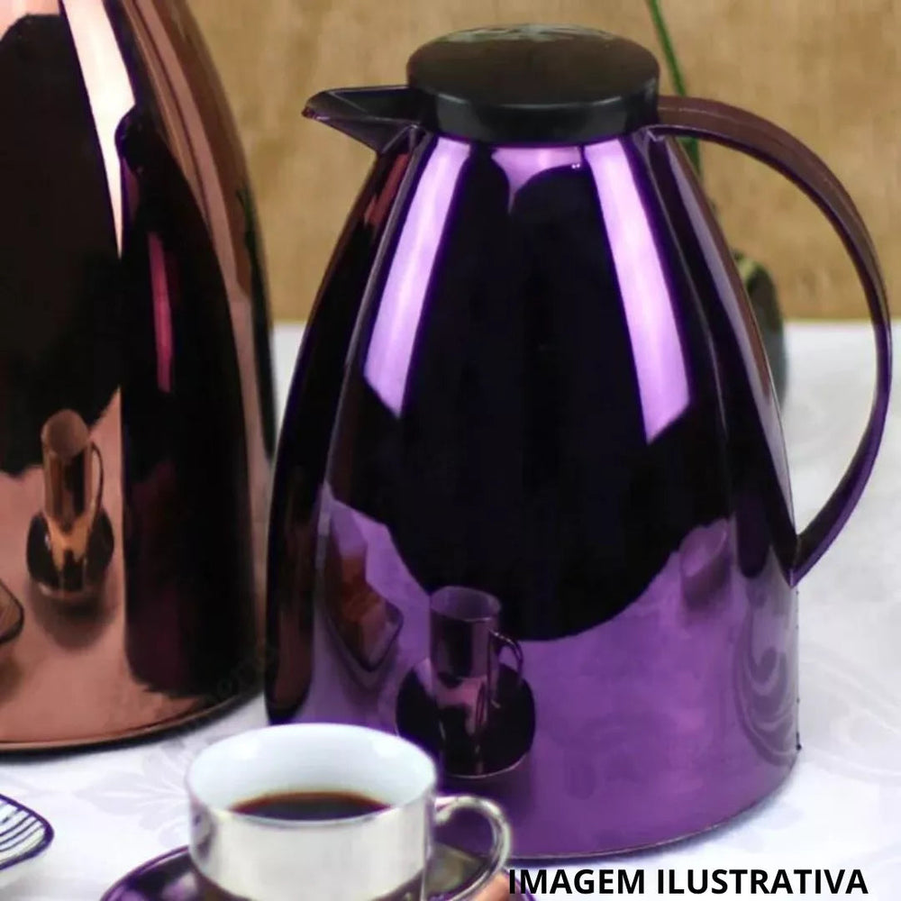 Bule Viena 750ml Metalizado Merlot Invicta