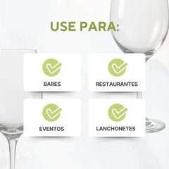 Taça Água Barone 490ml Vidro