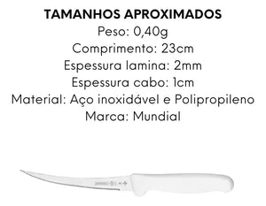 Faca Tomate Serrilhada 5´´ Master Line Mundial Hercules
