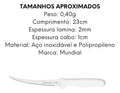 Faca Tomate Serrilhada 5´´ Master Line Mundial