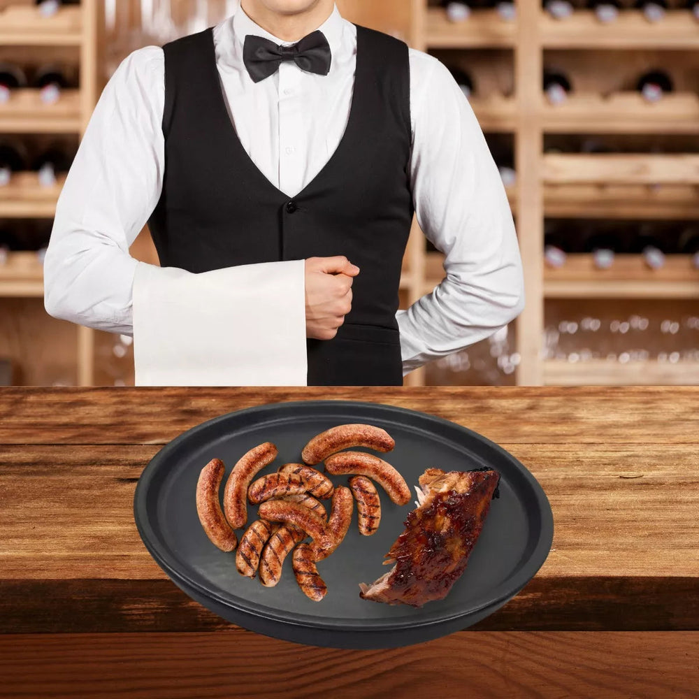 Prato Raso Preto Fosco Esmalte de Argila Glob Imports