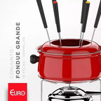 Conjunto Fondue 10Pçs Vermelho - A Gourmet