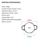 Tacho N12 Alumínio Esmaltado 2,5L - A Gourmet