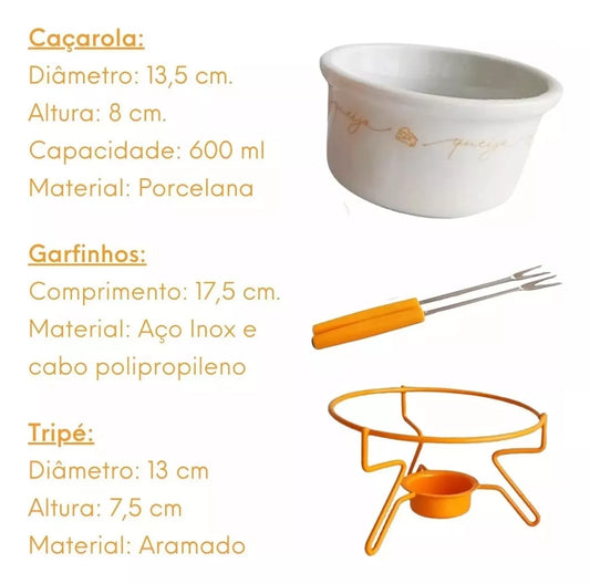 Conjunto Para Fondue Queijo