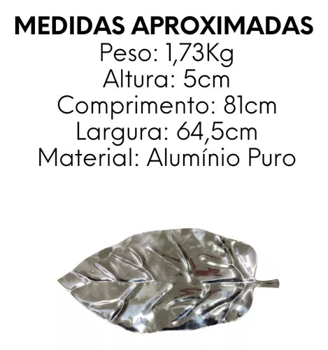 Folha Decor Siena Aluminio Puro 81cm - A Gourmet