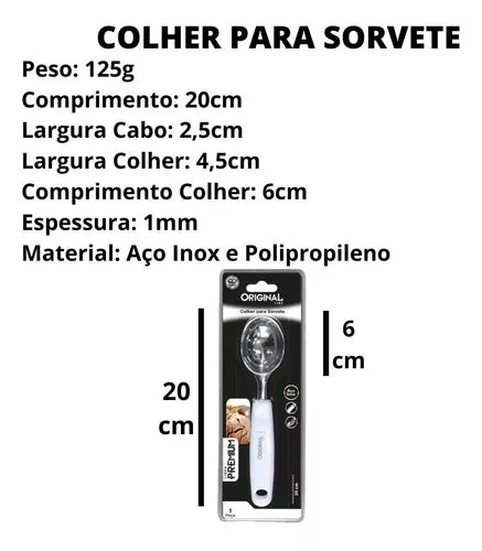 Colher Sorvete Premium 20cm Original