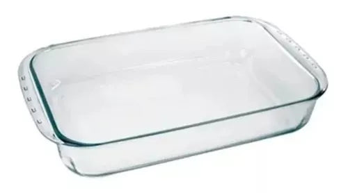 Travessa Lasanha 5L de Vidro Temperado Sem Tampa Nadir