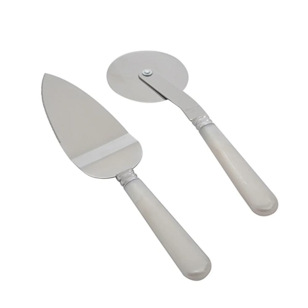 Conjunto 2 Peças Cortador e Espátula P/Pizza Pérola Hauskraft