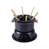 Conjunto Para Fondue Lucerna 11Pçs Preto - A Gourmet