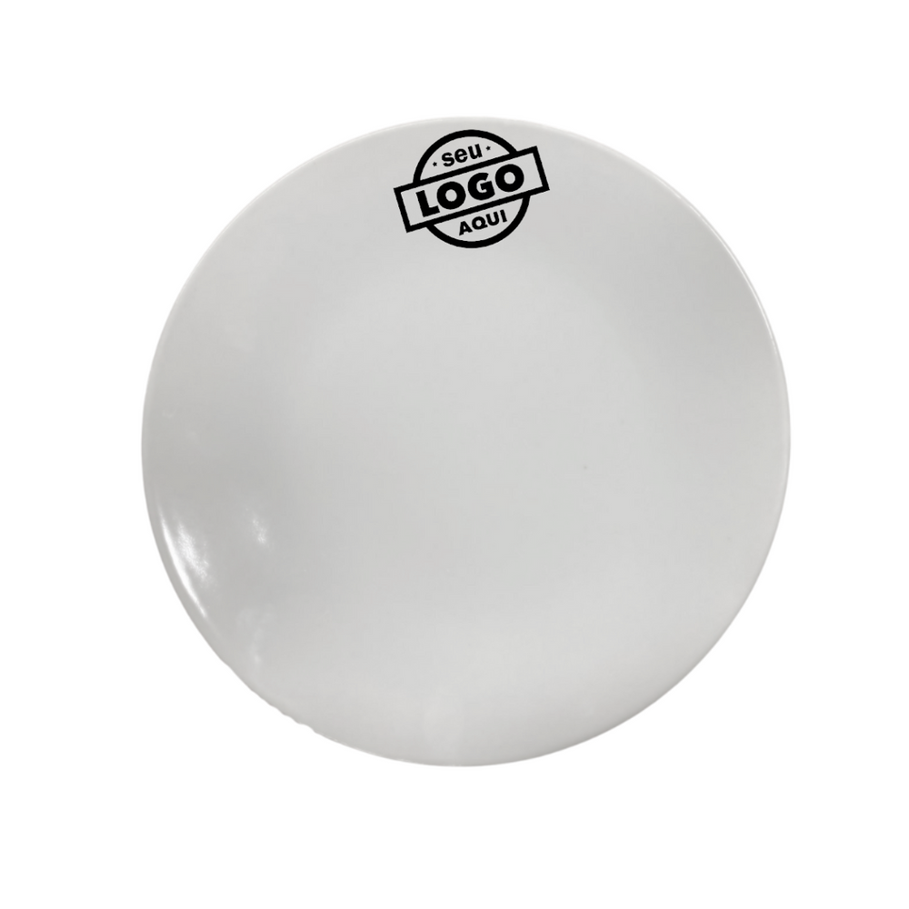 Kit 50 Prato Raso Coup Bianco Com Sua Marca - A Gourmet