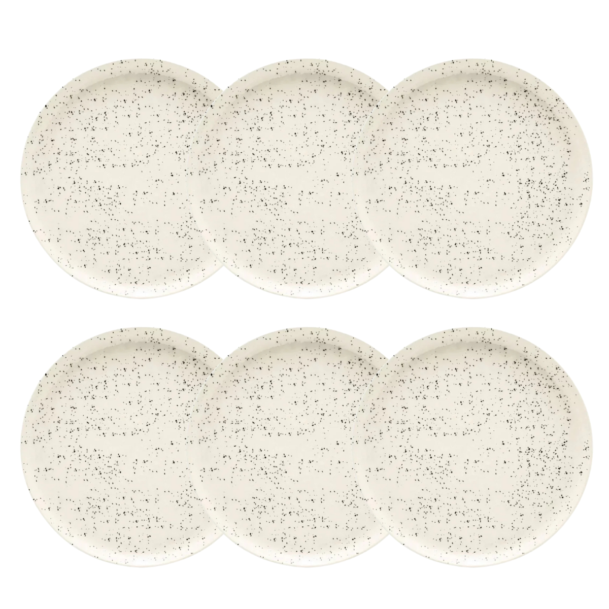 Conjunto de 6 Prato Raso Chuvisco Oxford - A Gourmet