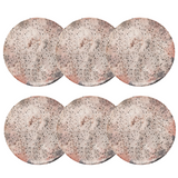 Conjunto de 6 Prato de Sobremesa Ceramica Terrazo - A Gourmet