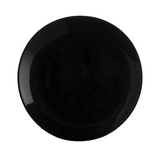 Conjunto de 6 Prato Raso Meridional Vidro Preto - A Gourmet