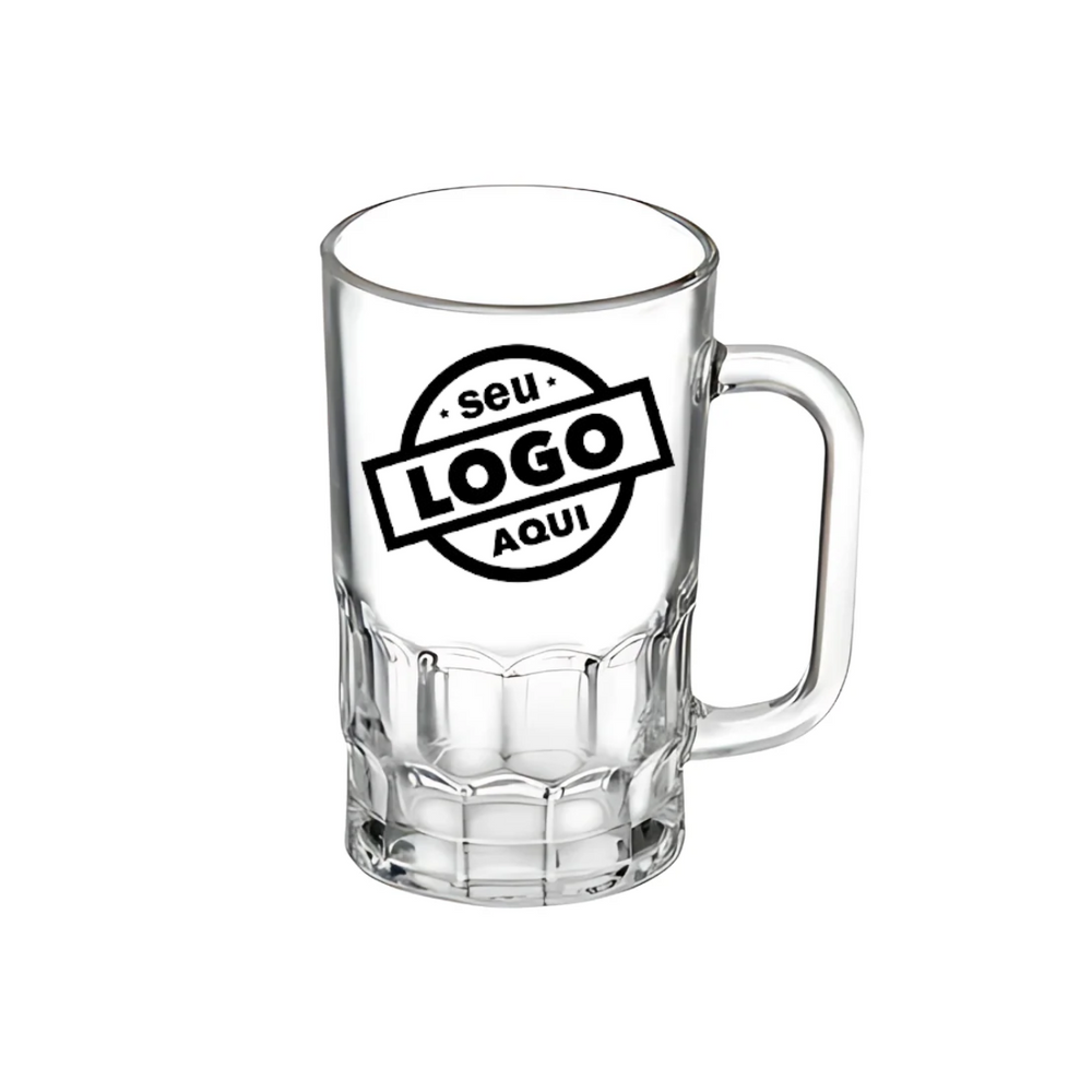 50 Caneca de Chopp 350ml Personalizado Com Sua Logo Marca - A Gourmet