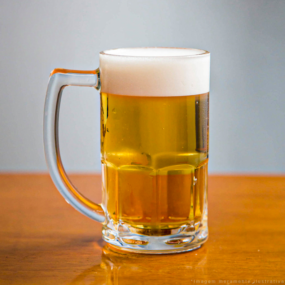 50 Caneca de Chopp 350ml Personalizado Com Sua Logo Marca - A Gourmet