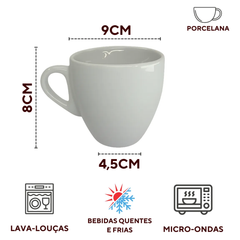 Xicara Coquinho Porcelana 200ml