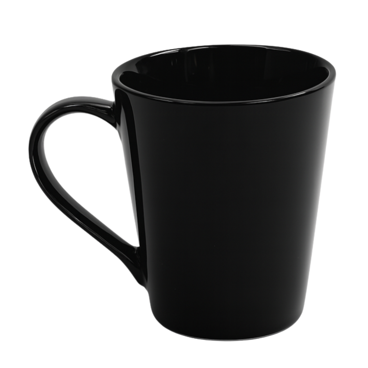 Caneca Tulipa Porcelana Preta 250ml