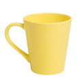 Caneca Tulipa Porcelana Amarela