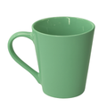 Caneca Tulipa Porcelana Verde