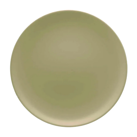 Prato Raso Oliva Porcelana Verde 25,7 Cm Oxford Elegante