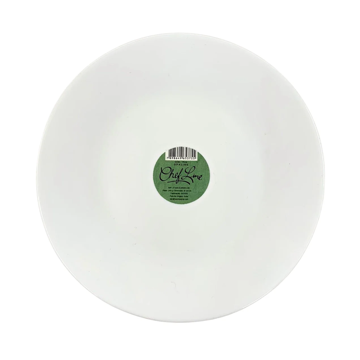 Prato Raso Opaline Vidro Temperado 27cm Cheff Line