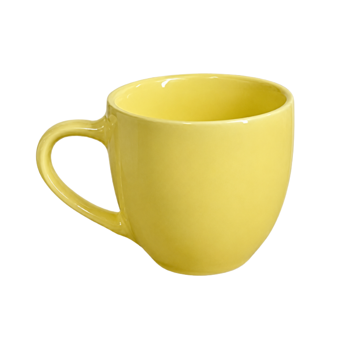 Xicara Café 95ml Porcelana Amarela