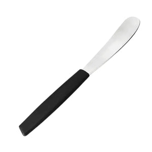 Mini Espatula Inox Cabo Plastico Preto Manteiga Original