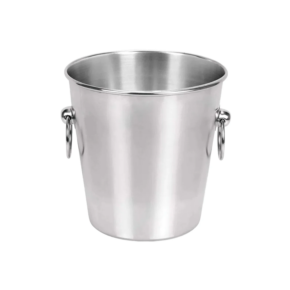 Balde de Gelo em Aço Inox Com Alça Imporiente