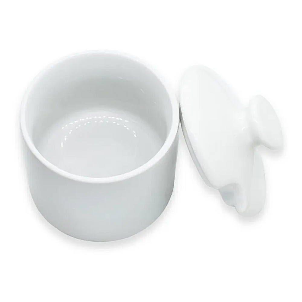 Açucareiro em Porcelana Redondo C/ Tampa BelaVista