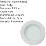 Kit 50 Prato Fundo Baru Personalizado Com Sua Logo - A Gourmet