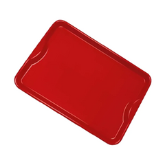 Bandeja em Platico Para Servir Home Vermelha HomePlas