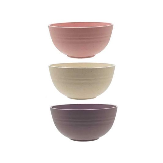 Bowl Bambu Ecológico PP 700ml Sortido Rosa Roxo Bege