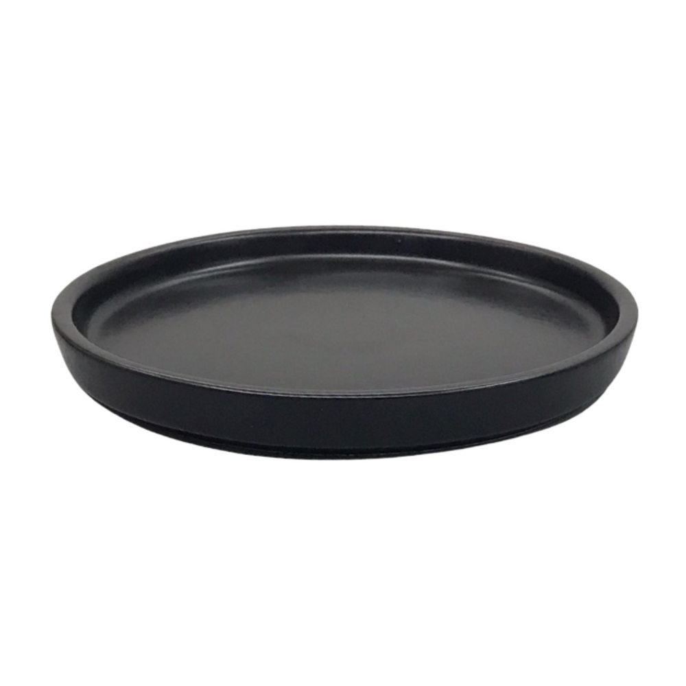 Prato de Sobremesa Reto Fosco Argila 16cm G.A CERÂMICA ARTISTICA