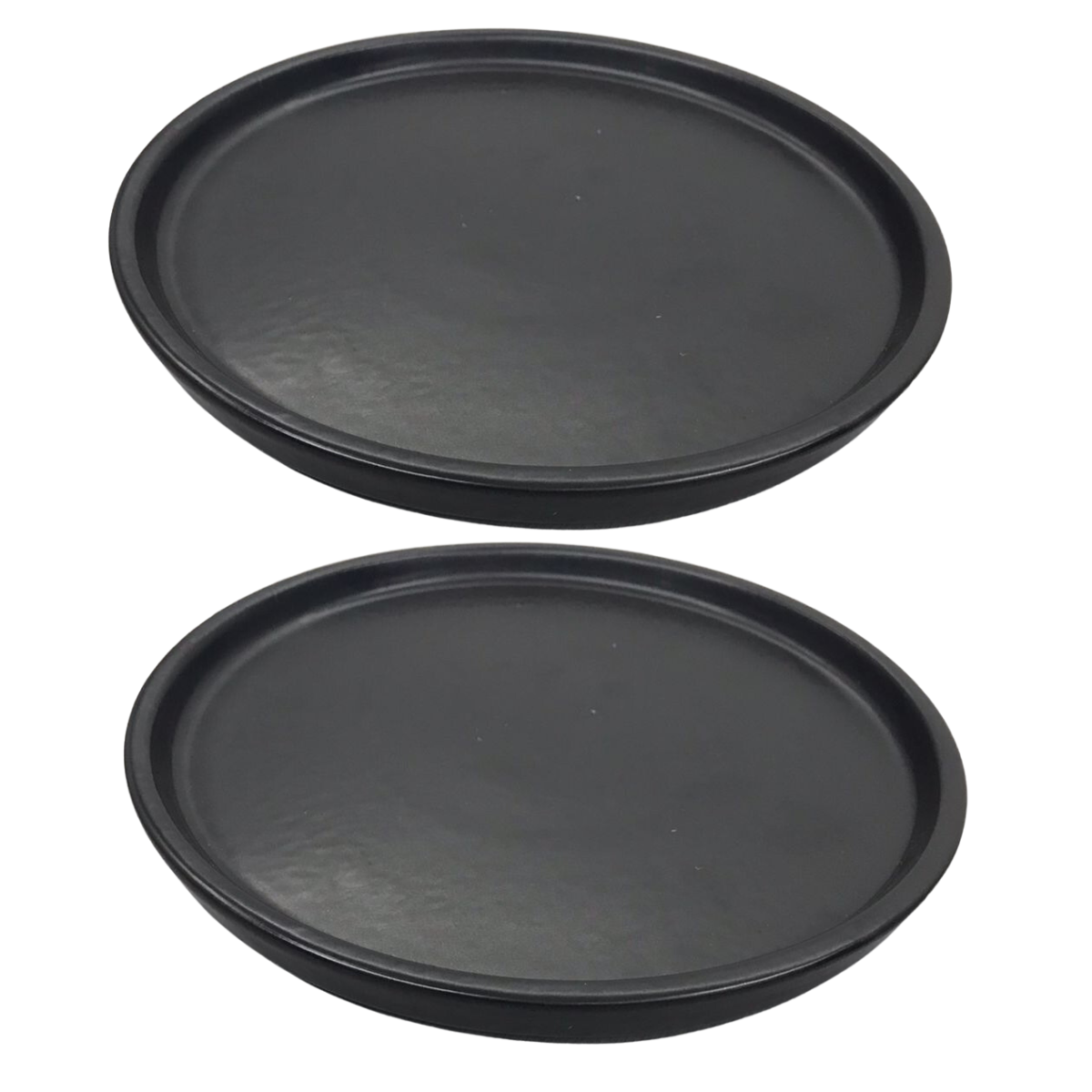Prato Raso Preto Fosco Esmalte Argila 20cm G.A CERÂMICA ARTISTICA
