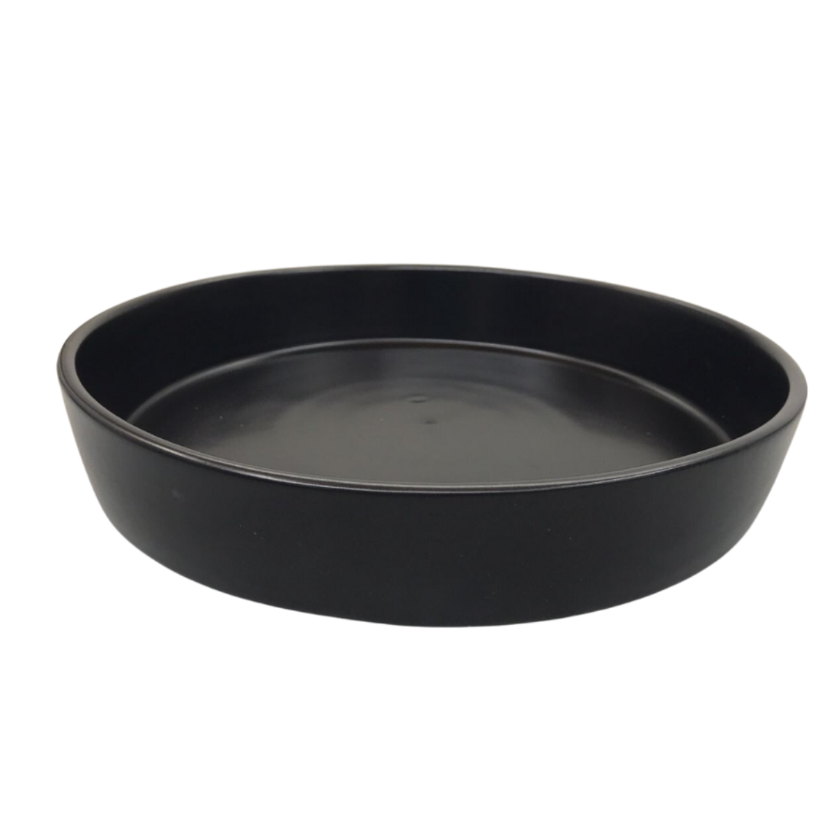 Prato Fundo Preto Fosco de Argila G.A CERÂMICA ARTISTICA