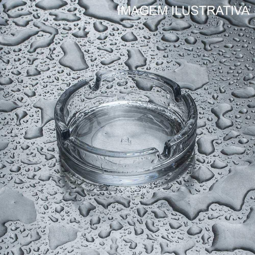 Cinzeiro em Vidro Safira 11cm Original