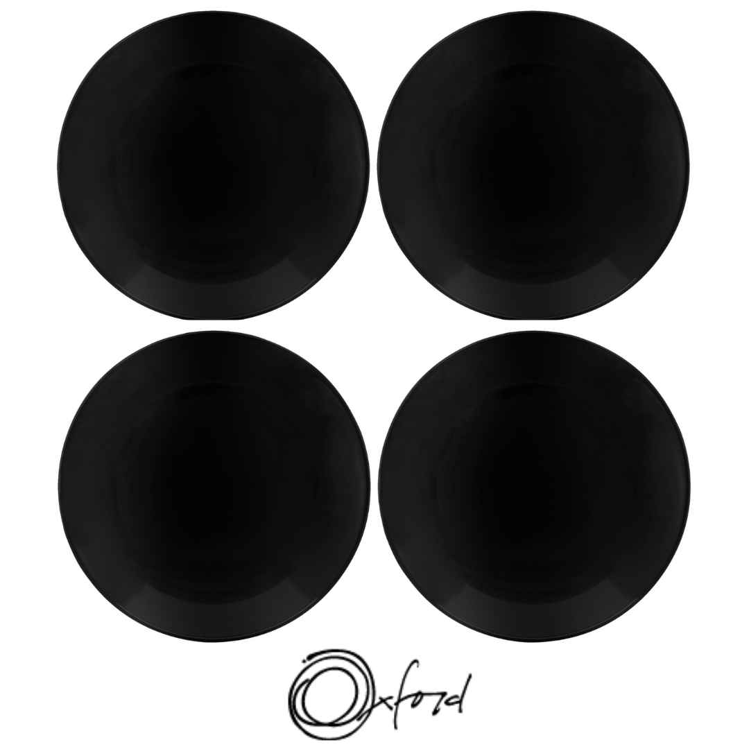 Prato Raso Coup Black de Porcelana 28,3cm Oxford