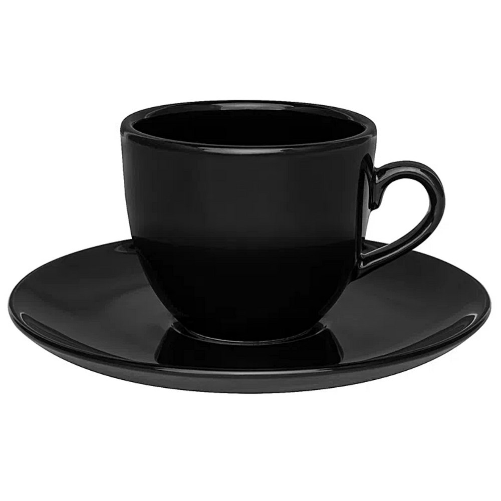 Jogo 16 Peças Coup Black em Porcelana Oxford Oxford