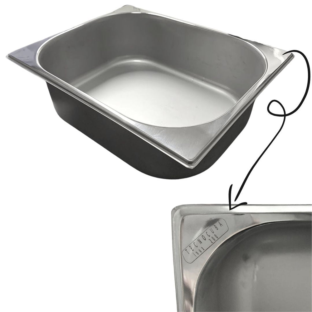 Cuba em Aço Inox GN 1/2 Sem Alça TecnoCuba