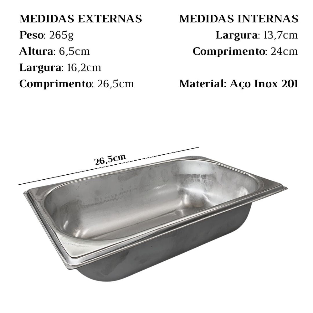 Cuba Gastronómica Sem Alça em Aço Inox TecnoCuba