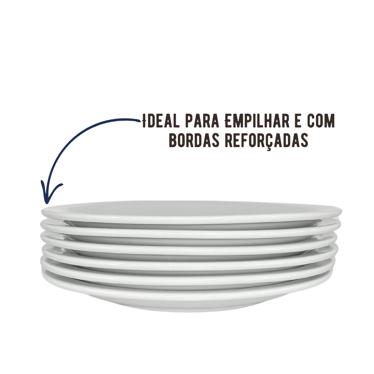 Prato Raso Porcelana 25,4cm - A Gourmet