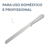 Espatula Reta Confeitaria em Aço Inox