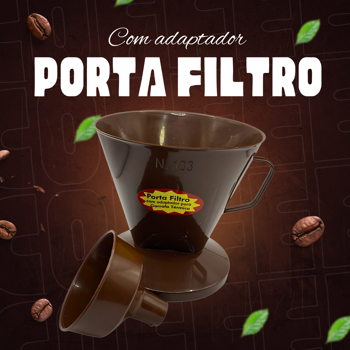 Porta Filtro com Adaptador - A Gourmet