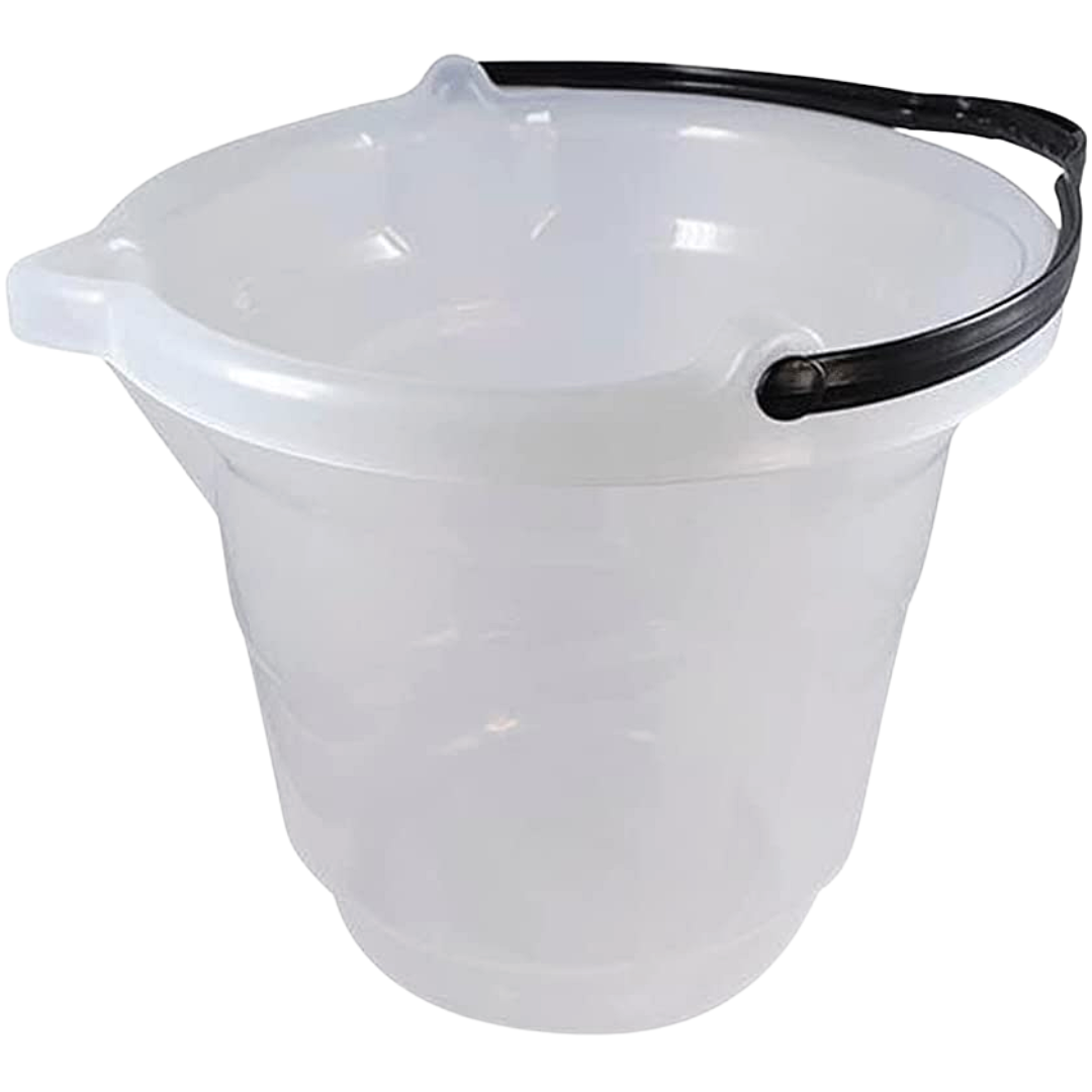 Balde Com Alça Platico Transparente 13L Erca Plast