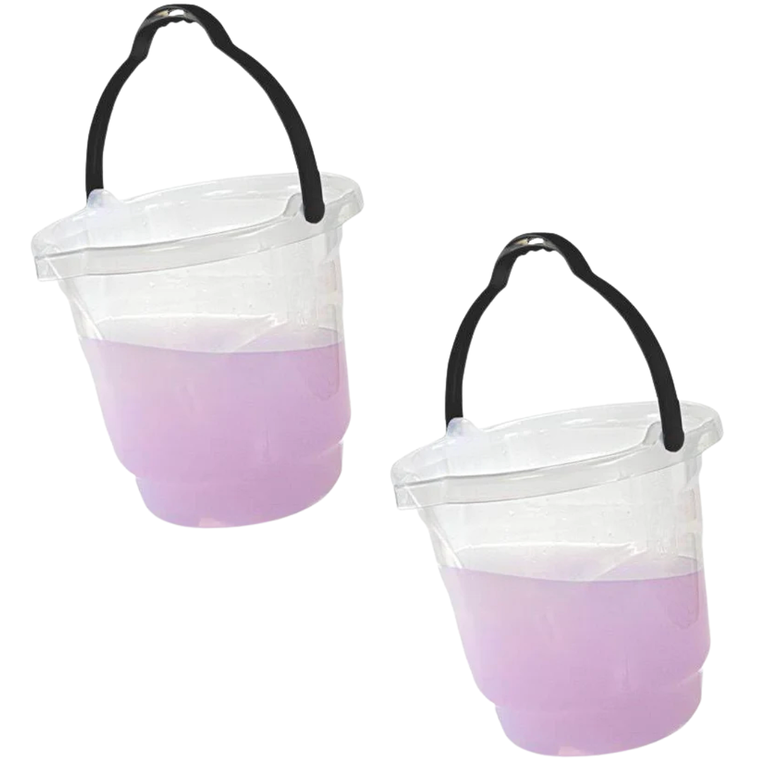 Balde Com Alça Platico Transparente 13L Erca Plast