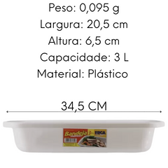 Bandeja Multiuso de Plástico 3L - A Gourmet