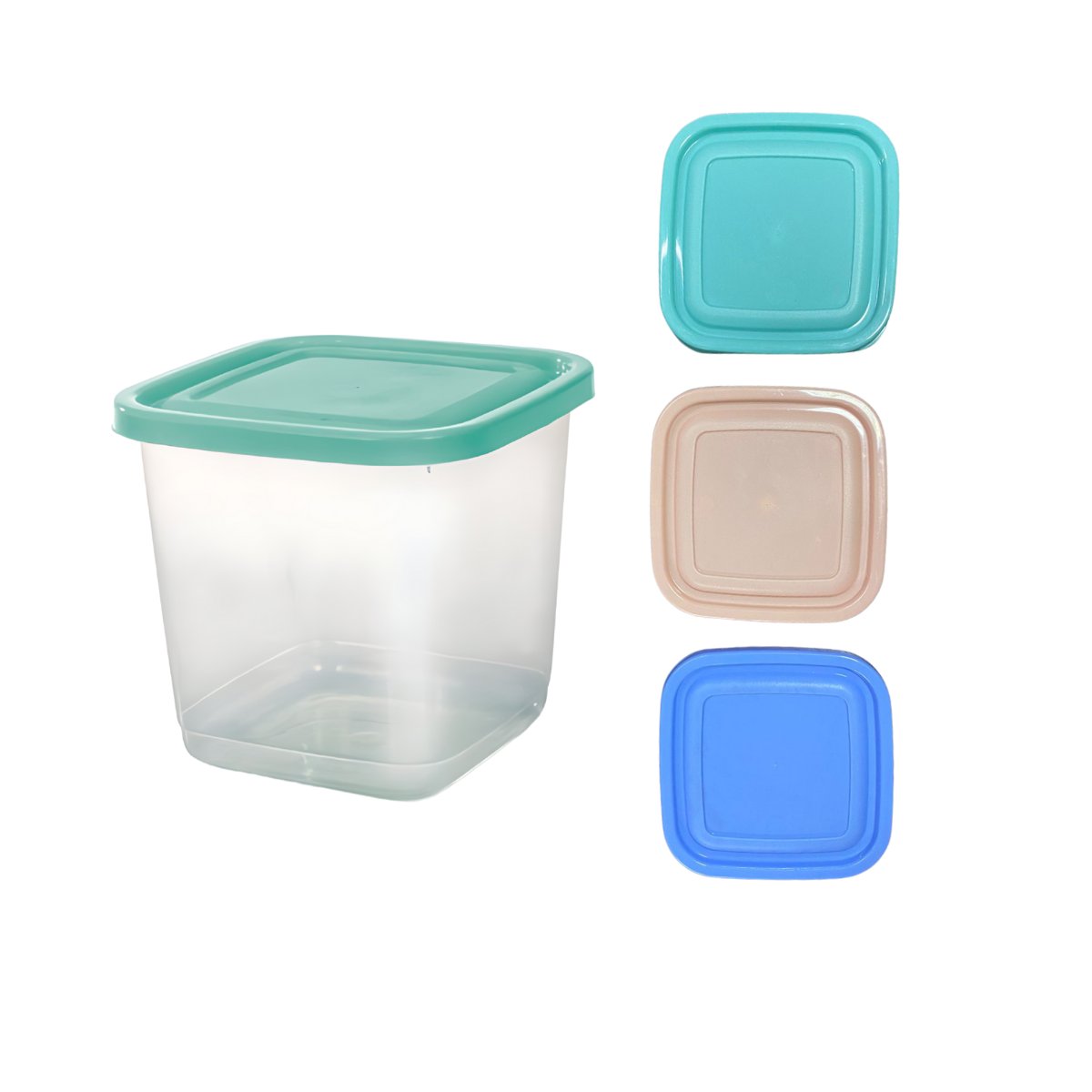 Pote Mantimento Quadrado Tampa Sortida 1,1L - A Gourmet