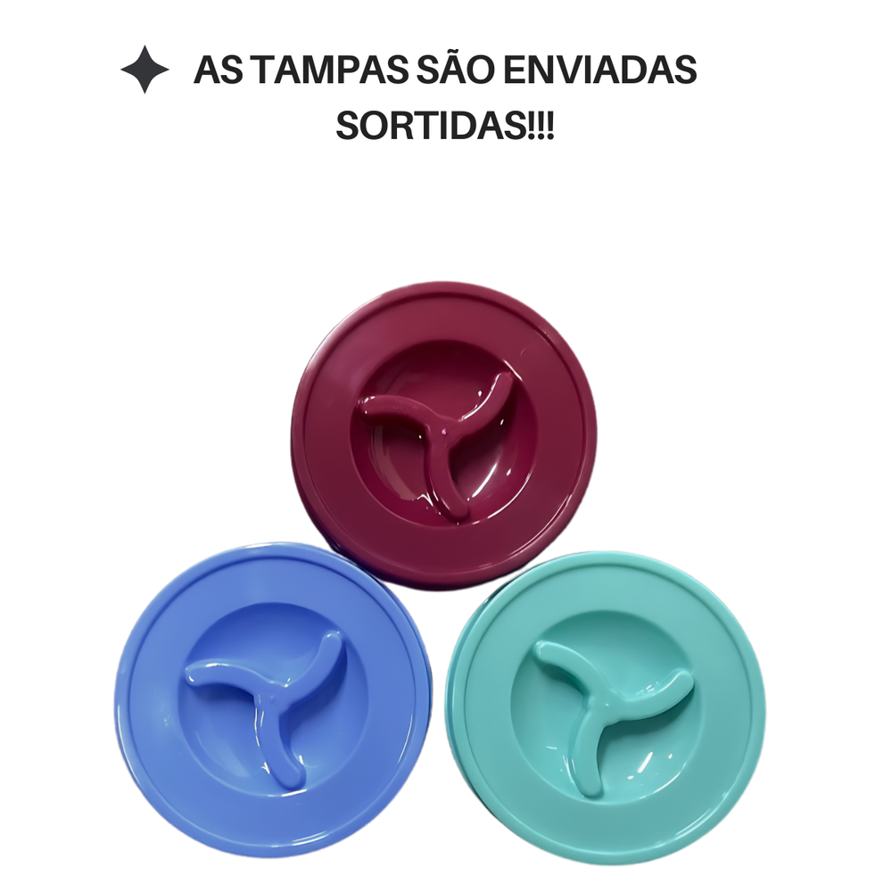 Pote Mantimento Redondo Sortido de Plastico 1L - A Gourmet