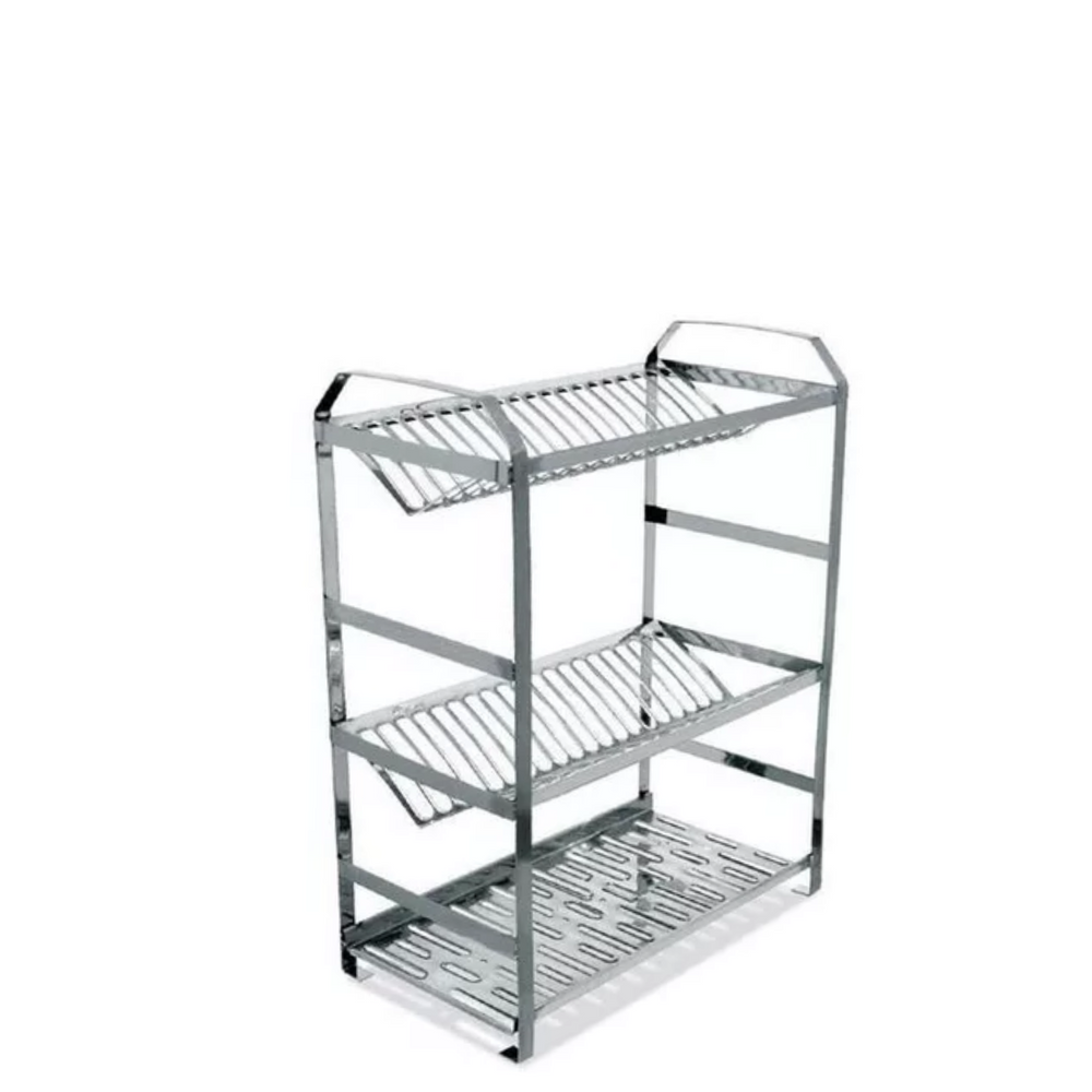 Escorredor Polido Montado de 40Pratos Dinox