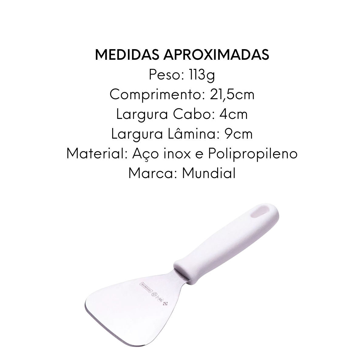 Espátula Corta Pizza Branca Hércules Hercules